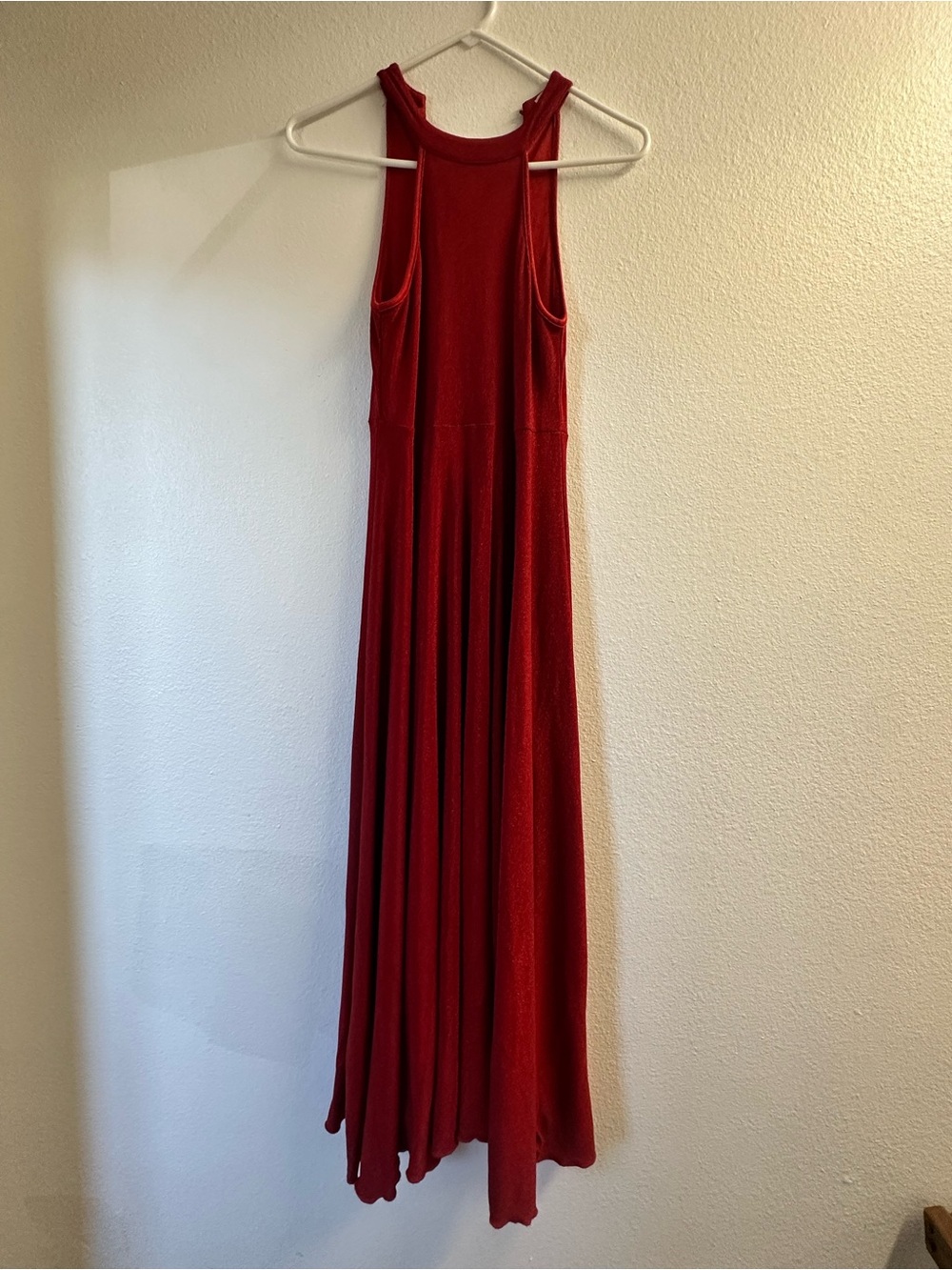 SHEIN Red Sleeveless Maxi Dress with Racerback